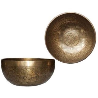 Singing Bowl Shri Yantra Hand Beaten 12.7cm