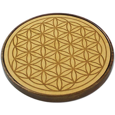 Wooden Grid Board Flower of Life 15cm