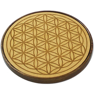 Wooden Grid Board Flower of Life 15cm