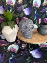 Load image into Gallery viewer, Very Vanilla Giant Sugar Skull Candle