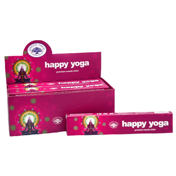 Green Tree Happy Yoga Incense 15pce