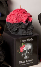 Load image into Gallery viewer, Fresh Coffee Filigree Skull Candle