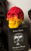 Load image into Gallery viewer, Hot Jam Doughnut Filigree Skull Candle