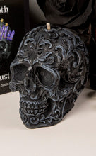 Load image into Gallery viewer, Sex on the Beach Filigree Skull Candle