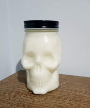 Load image into Gallery viewer, Lemongrass &amp; Sage Skull Mason Jar