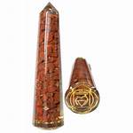 Orgone Massage Wand Base Chakra Red Jasper 11.5cm