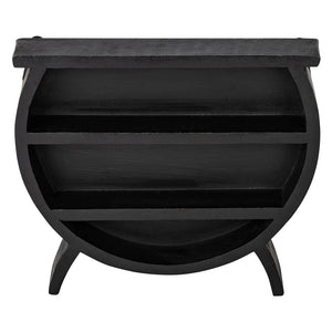 Hanging Wooden Shelf Cauldron Black 24 x 21 x 4cm