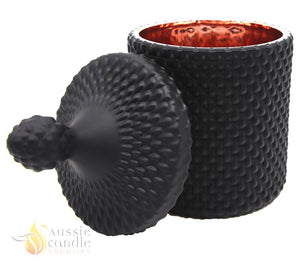 Matt Black & Rose Gold Tear Drop Candle