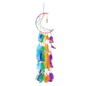 Dreamcatcher Moon and Star Rainbow Multicolour 20cm