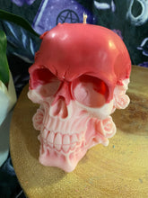 Load image into Gallery viewer, Nag Champa Rose Skull Candle