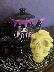 Dark Crystal Medusa Snake Skull Candle