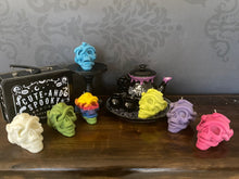 Load image into Gallery viewer, Redskin Lollies Medusa Snake Skull Candle