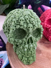 Load image into Gallery viewer, Rose Quartz Lost Souls Skull Candle