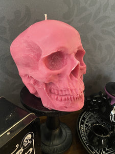 French Vanilla Bourbon Giant Anatomical Skull Candle