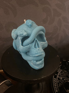 One Million Medusa Snake Skull Candle