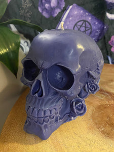 Frootloops Rose Skull Candle