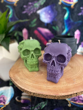 Load image into Gallery viewer, Very Vanilla Steam Punk Skull Candle