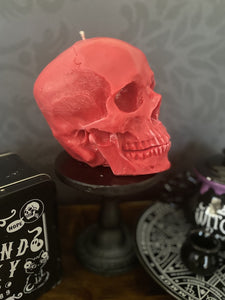 Rainbow Sherbet Giant Anatomical Skull Candle