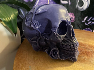 Lychee & Guava Rose Skull Candle