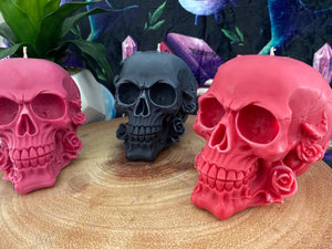 Fresh Sage & Driftwood Rose Skull Candle