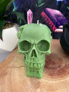 Oriental Myrrh & Musk Steam Punk Skull Candle