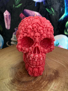 Hot Jam Doughnut Lost Souls Skull Candle