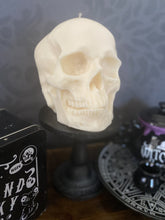 Load image into Gallery viewer, Japanese Honeysuckle Giant Anatomical Skull Candle