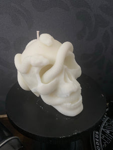 Moon Lake Musk Medusa Snake Skull Candle