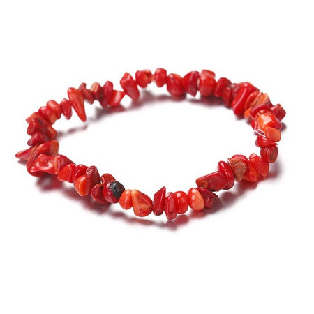 Gemstone Chip Bracelet Carnelian