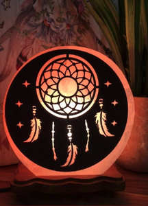 Himalayan Salt Lamp 3D Dreamcatcher 3-4kg 19.5cm