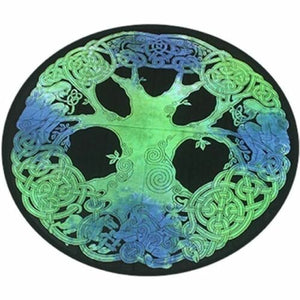 Cotton Tapestry Celtic Tree Round 150cm